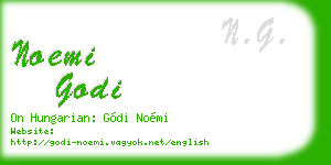 noemi godi business card